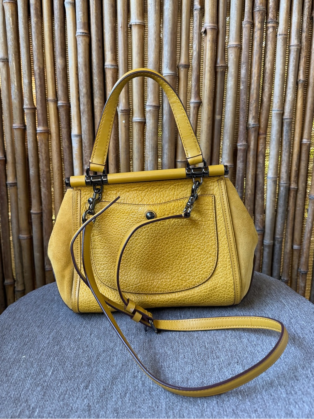 COACH leather top handle shoulder/handbag - Picture 2 of 5
